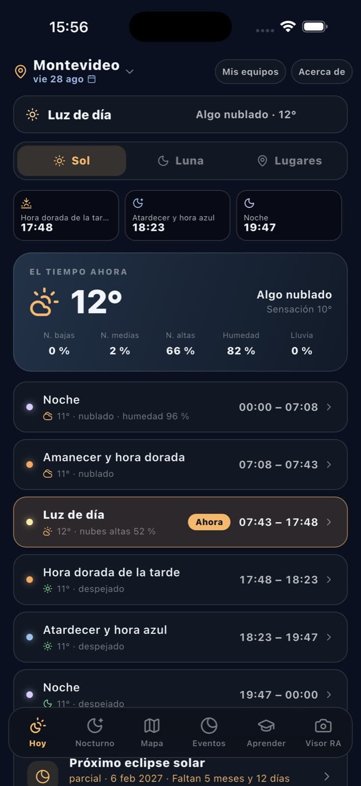 Pantalla principal de FotoNoa